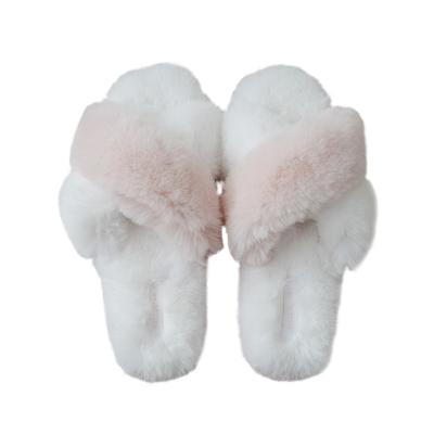 China CUSHIONING Slippers l Fuzzy Slippers Indoor House Cotton Winter New Arrival Fashion Warm Fur Slipper for sale