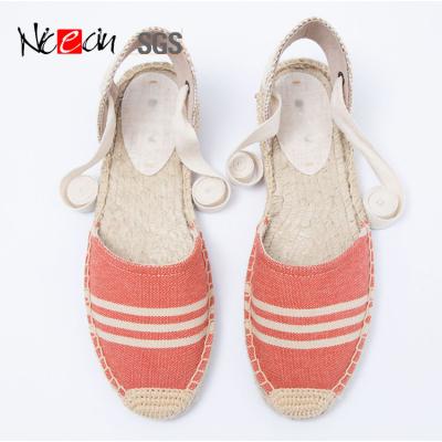 China Wholesale Custom Round Custom Made Jute Printing Wedge Heel Spain Sandals Spain Sandals Espadrilles Women for sale