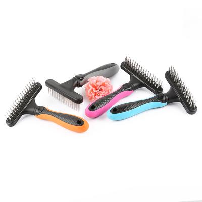 China Viable Pet Hair Comb Dog Grooming Comb Small Steel Fine Tooth Puppy Kitten Hair Trimmer Grooming Tool Pet Flea Comb DropShipping for sale