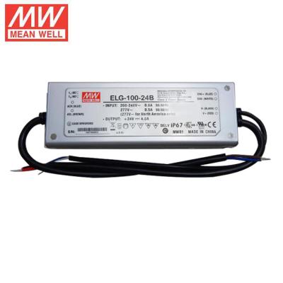 China Well ELG-100-24B 80W 96Watt 24V 4A 100W 0-10V PWM LED Dimmable Constant Current + Constant Voltage Output Mode Mean Driver for sale