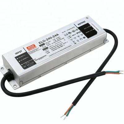 China Meanwell light architectural led ELG-240 24v 42v 48V 54v 5A 240w 36v led transformer 0-10V dimming led driver for sale