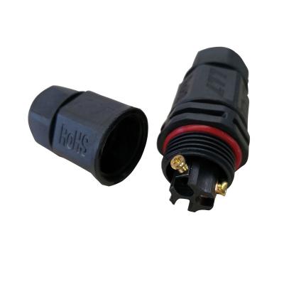 China LED Modules CE RoHS TUV SAA IP68 Rubber AC DC 3 Pin Waterproof Connector For LED Module And Driver for sale