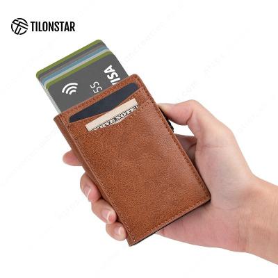 China outdoor map & Factory Sales Product Sales Rfid Pocket Money Card Holder Wallet Pop Wallet Business Card Holder Metal Card Case for sale