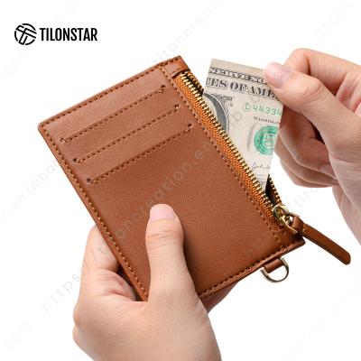 China 2022 TILONSTAR Fashion Minimalist Factroy-direct Anti-theft Ladies Holder Mini Money Wallet Purses Pocket Card for sale