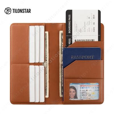 China Wholesale Slim Cover Porta Pasaporte Logo Custom Rfid Passport Holders Fashion Factory Travel Passport Holder Cow Leather for sale