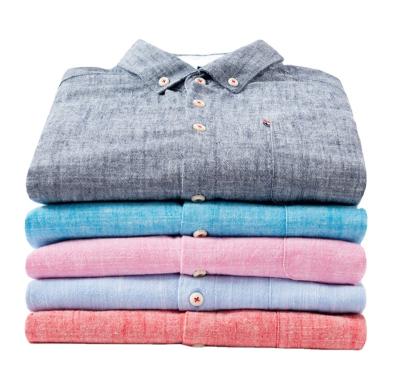 China Wholesale Breathable Mens Long Sleeve Plus Size Heather Colors Canvas Casual Shirts for sale