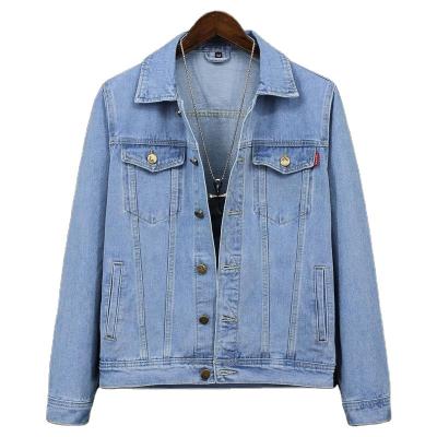 China Polyester/cotton 2021 spring and autumn men's fashion cool denim jacket for sale