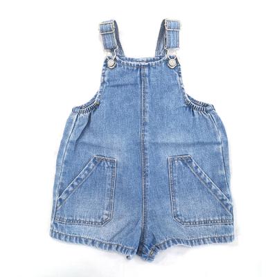 China Factory Sale Summer Denim Hot Girl Breathable Shorts Antibacterial Baby Jumpsuits Jeans for sale