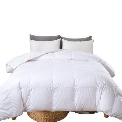 China Modern All-Season White Cotton Comforter Filled With Feather And Down, Corner Tabs Comforter Insert for sale