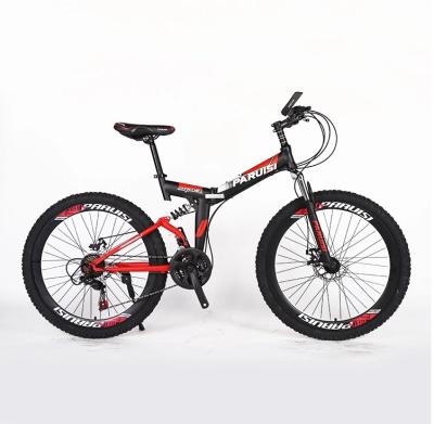 China Aluminum alloy bicycle /mtb 27.5 folding bicycle/steel suspension 27.5 mtb double folding bicycle/mtb 27.5 bicycle with lockable shocks for sale