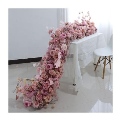 China Natural High Grade Indoor Wedding Touch Decorative Flowers of Hall Glass Stage Wedding Decor for sale