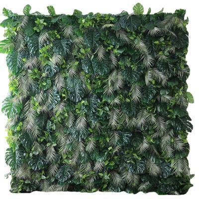 China Fabric base+silk fabric flower China manufacturer Factory Price Artificial plants grass wall backdrop artificial flower wall backdrop wrist corsage for sale