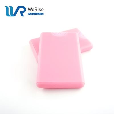 China BEAUTY PACKAGING China 20Ml Pink Perfume Mist Sprayer Beautiful For Card Shape for sale