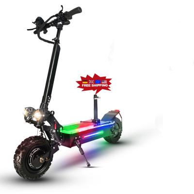 China Free shipping unisex duty 60v 27ah electric scooter 5600w folding free speed double motor electric scooter in EU USA warehouse for sale