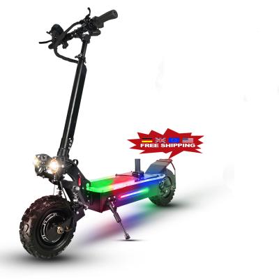 China 2021 free shipping unisex 5600w 60v lithium battery scooter electric 11 inch fat tire folding scooter in stock in EU USA warehouse for sale