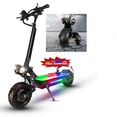 China EEC Coc warehouse 5600w tire electric-scooter unisex adult 60v 27ah USA Europe fat off road electric scooter x9 for sale