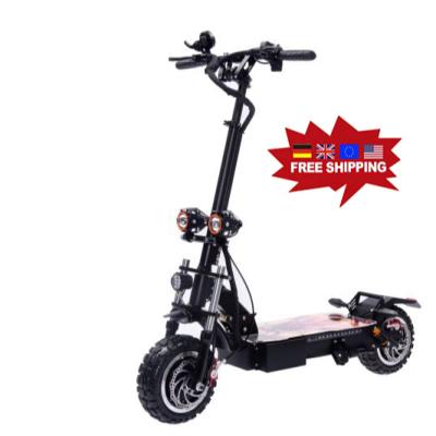 China New Unisex Off Road Kick Scooter Foldable Portable Warehouse 11inch 5600w Two Wheels Adult Electric Scooter for sale