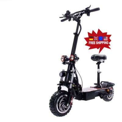 China Cheap unisex Eu warehouse 11inch dropshipping dual motor 5600w electric scooter adult with seat for sale