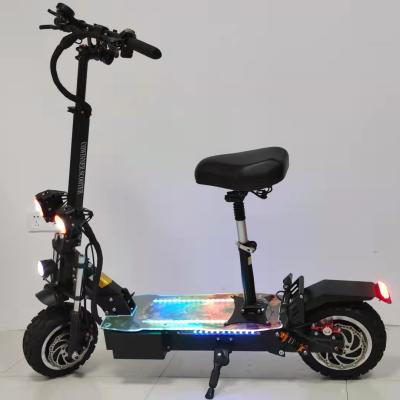 China Unisex Fast Delivery 60V 5600w Motor 35ah 80km/h Dual Speed ​​11inch Off Road Tire Electric Scooter for sale