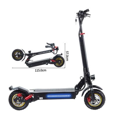 China Unisex Hot Selling 48v 10inch Motor 60km Long Range Dual Off Road 1000w Electric Scooter Adult 2000w for sale