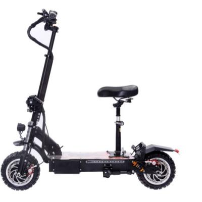 China 2 Wheel E Scooter 60v 5600w Double Motor 13inch Foldable Fat Tire Unisex Powerful Electric Scooter For Adult for sale