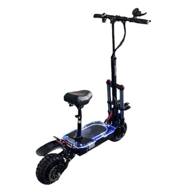 China Fat Sale 11inch Fat Tire 60v 5600w Unisex Top Double Motor Foldable Two Wheel Electric Scooter For Adult for sale