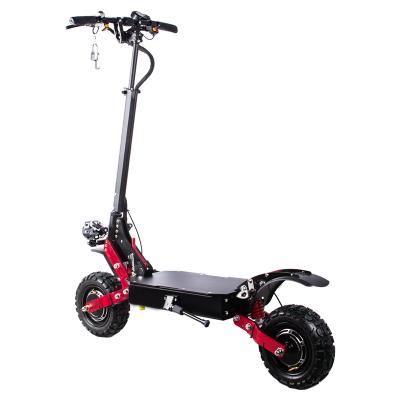 China 2021 New Design Unisex Foldable 11inch 60v 5600W Dual Motor Long Range Electric Scooter Adult For Sale for sale