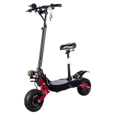 China Unisex Fat Tire Fast Off Road Big Wheel 11inch Folding 60v 5600w Electric Scooter Adult Motorcycle for sale