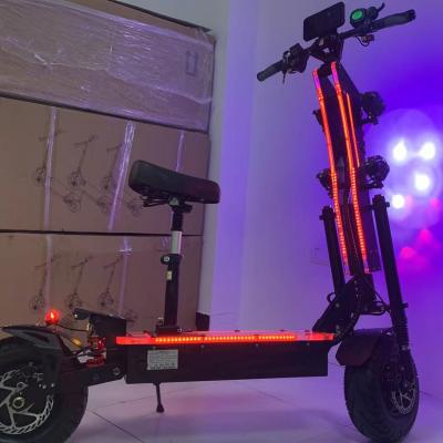 China GeoFought 2021 most popular scooter 8000w unisex adult double tire fat electric scooter with seat for sale