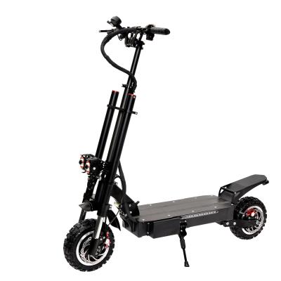 China Unisex Dual Motors Fastest Speed ​​100km/h Super Powerful Dual Motor Two Wheel 6000w 60v Foldable 11 Inch Scooter For Adult for sale