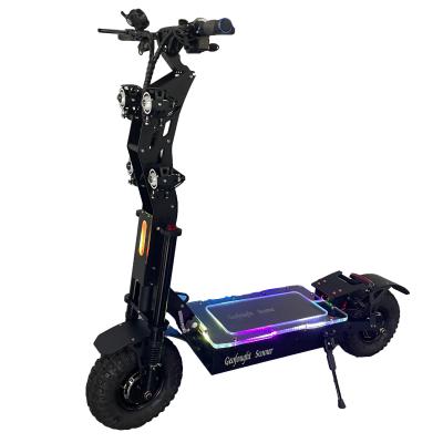 China High Dual Tire Popular And Trending Unisex Powerful Motor 72v 8000w 14inch Long Range Adults Electric Scooter for sale