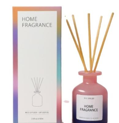 China Viable New Original Perfume Colorful Home Air Freshener Wholesales Glass Bottle Luxury Essential Oil Reed Diffuser for sale