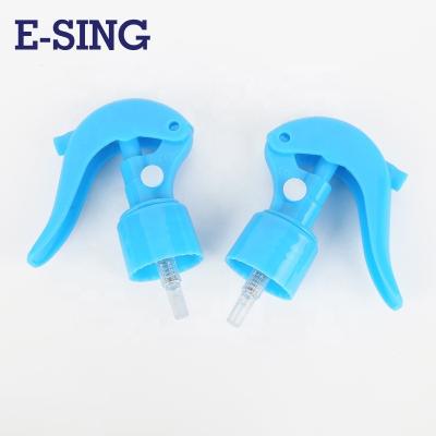 China Non Spill 24/410 28/410 Mini Sizes Blue Color Trigger Sprayer For House Cleaning for sale