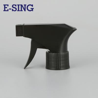 China Non Spill Black Color Single Plastic Trigger Sprayer Water Mist Nozzle Trigger Sprayer for sale