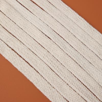 China Wholesale Hot Sale Viable Flat Tubular Garment Cotton Twine Twine 9mm10mm Cotton Cord Home Textile High Tenacity Rope For Pants for sale