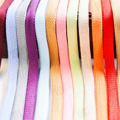 China Hot Sale Eco-Friendly Flat Tubular Garment Textile Cotton Twine String 9mm10mm Cotton String Home Eco-friendly Sustainable High Tenacity Rope For Pants for sale