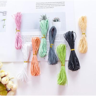 China Sustainable Colored 1mm Cotton Rope Waxed Macrame Rope DIY Cotton Rope Wholesale For Macrame Decoration for sale