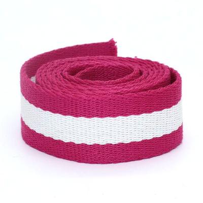 China Custom Jacquard Plain Weave Polyester Elastic Webbing Strap Webbing Bags Polyester Webbing For Sports for sale