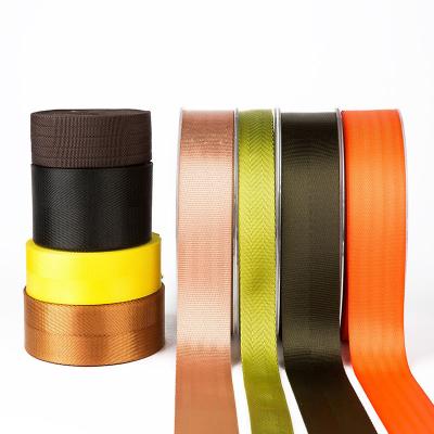 China Other eco-friendly REPT printed webbing reused sport elastic webbing twill jacquard polyester webbing custom herringbone band for sale