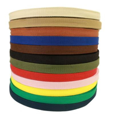 China High Tenacity Wholesale 2 cm 2.5cm 3.2cm 3.8cm 5cm Colorful Backpack Strap Cotton Webbing for sale