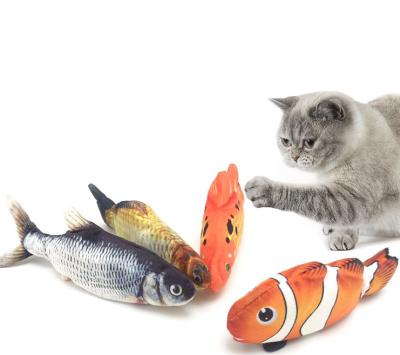 China Electric Fish Stocked Cat Toys Interactive Dancing Fish for Kitty Catnip Cat Toys Perfect for Sharp Chewing and Kicking Movements by Itself for sale