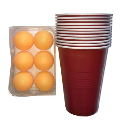 China Ping Pong Ball Wholesale custom high quality ping pong balls beer ping pong balls and cups set table tennis balls ready to ship for sale