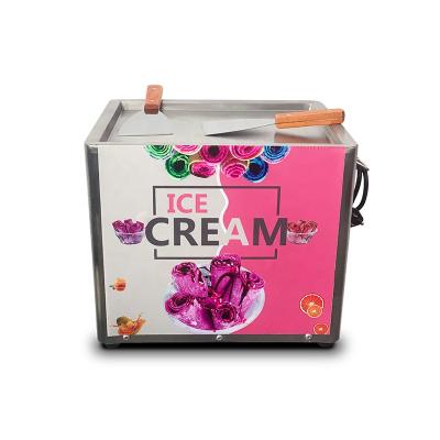 China LuxuryKitch snack factory fried yogurt machine ice cream roll machine for sale fried ice cream machine for sale