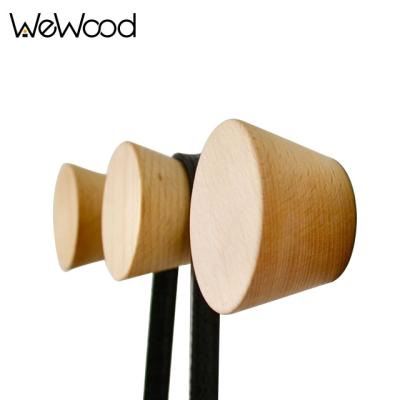 China Sustainable Nordic Indoor Wall Mounted Wooden Bags Hanger Coat Wall Hook Wall Decor for sale