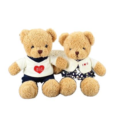 China Decoration& Custom Stuffed Plush Teddy Bear Couples Teddy Bear Toy Cuddly Gifts Valentine's Day Gifts for sale