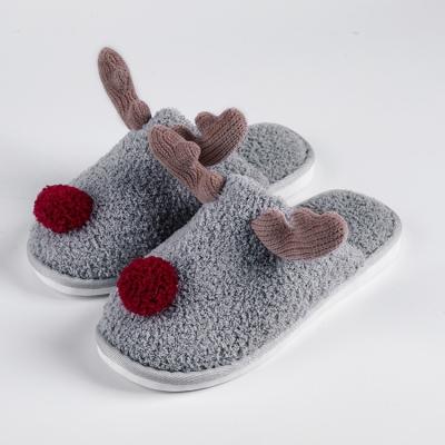 China Fashion Trend Cotton High Quality Cute Soft Warm Non-slip Indoor Slippers For Adults for sale