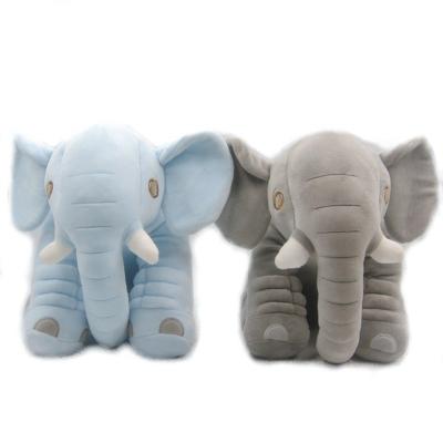 China Machine Wash Manufacturers Customized Cute Elephant Toys Soft Cute Elephant Pillow Soothe Elephant Doll Baby Sleeping Pillow for sale