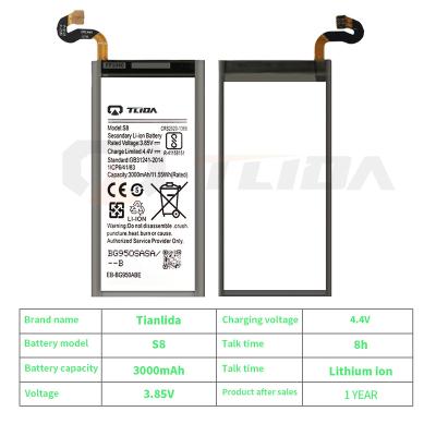 China Factory 100% Custom 3000mah Mobile Phone Replacement Battery Phone Battery For Samsung galaxy s8 edge plus for sale