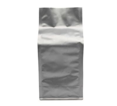 China Matte Silver Zipper Aluminum Foil Pouches Flat Bottom Food / Non Food Applications for sale