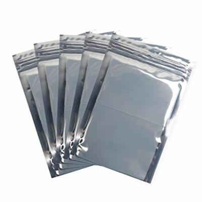 China Shiny Silver Anti Static Bag Custom Size 0.08～0.2mm Thickness With Zipper for sale